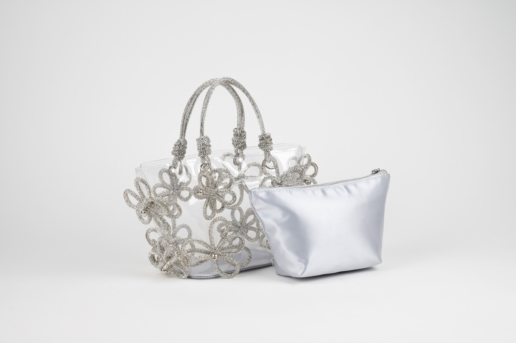 Fashion accessory bag photographed on a clean product set