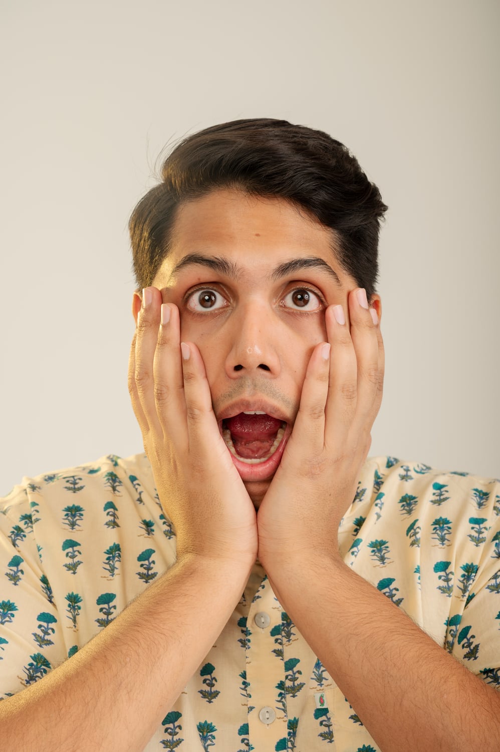 Expressive close studio portrait of Nikunj Gupta