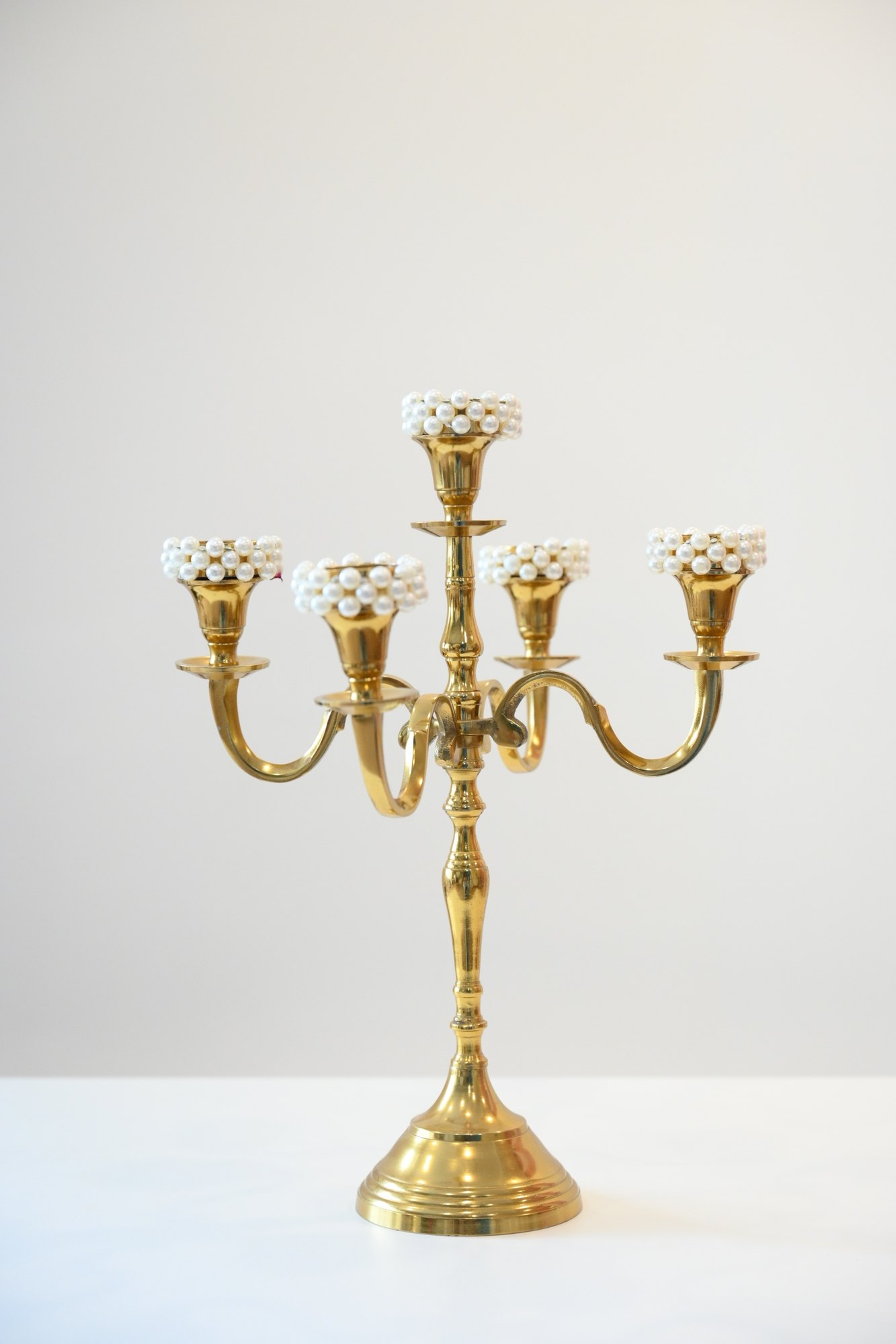 Brass candelabra