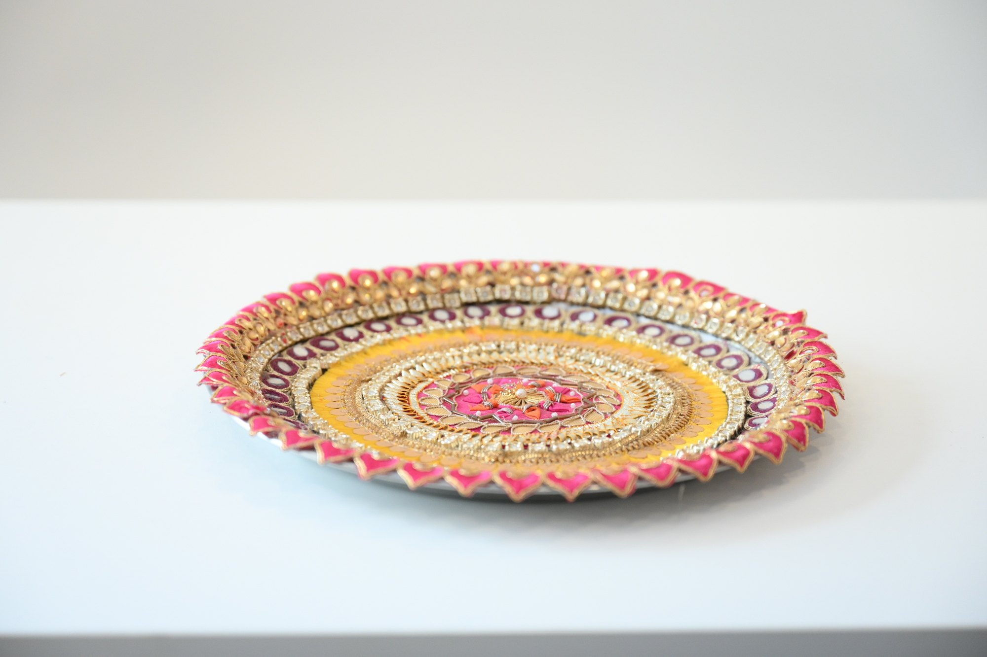 Colourful decorative platter